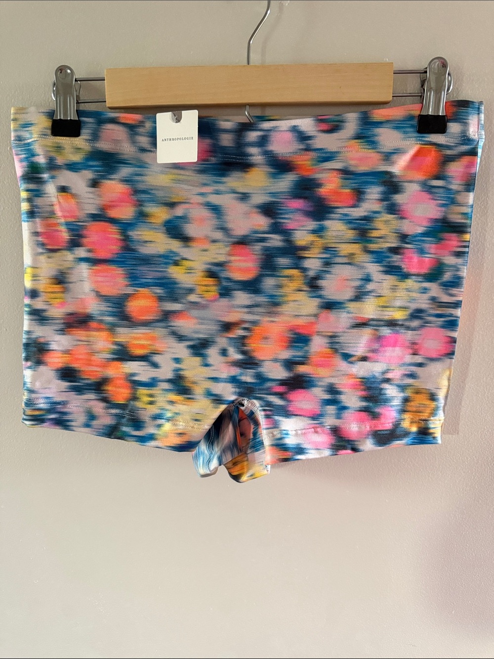 Anthropologie Abstract Floral Multicolor High Rise Briefs